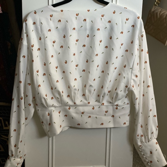 Backyard Roses Alex Button Front Rose Top - Picture 4 of 4